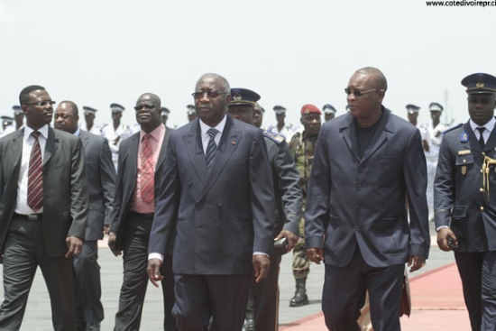 Côte d`Ivoire: le président Gbagbo appuie la transition en Guinée